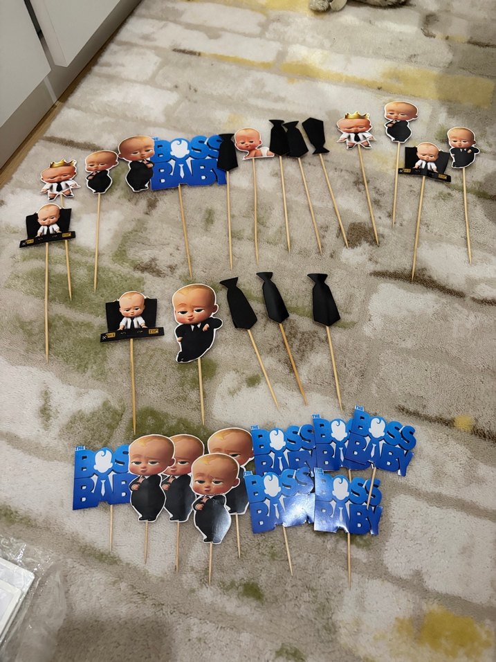 Patron Bebek 1 Yaş Doğum Günü Süsü - Görsel 4