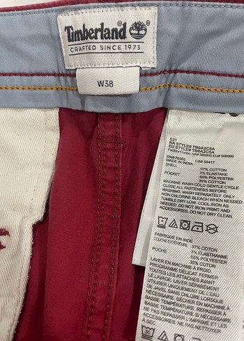 38 Beden Timberland Kırmızı Erkek Kargo Şort