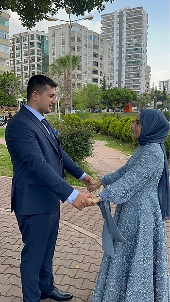 38 Beden Pınar şems ışıl abiye indigo