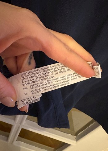 Erkek Siyah Uzun Kollu Pamuklu Tişört - Görsel 4