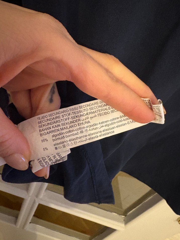 Erkek Siyah Uzun Kollu Pamuklu Tişört - Görsel 4