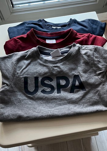 Erkek  çocuğu Gri Baskılı  bordo baskılı ve düzlacivert swet - Görsel 2