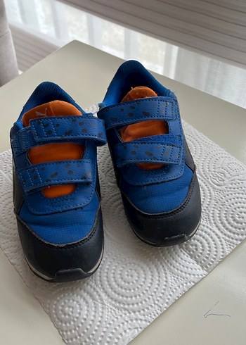 Mavi Erkek Çocuk Cırtlı Spor Ayakkabı - Görsel 2