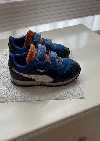 Mavi Erkek Çocuk Cırtlı Spor Ayakkabı - Görsel 8