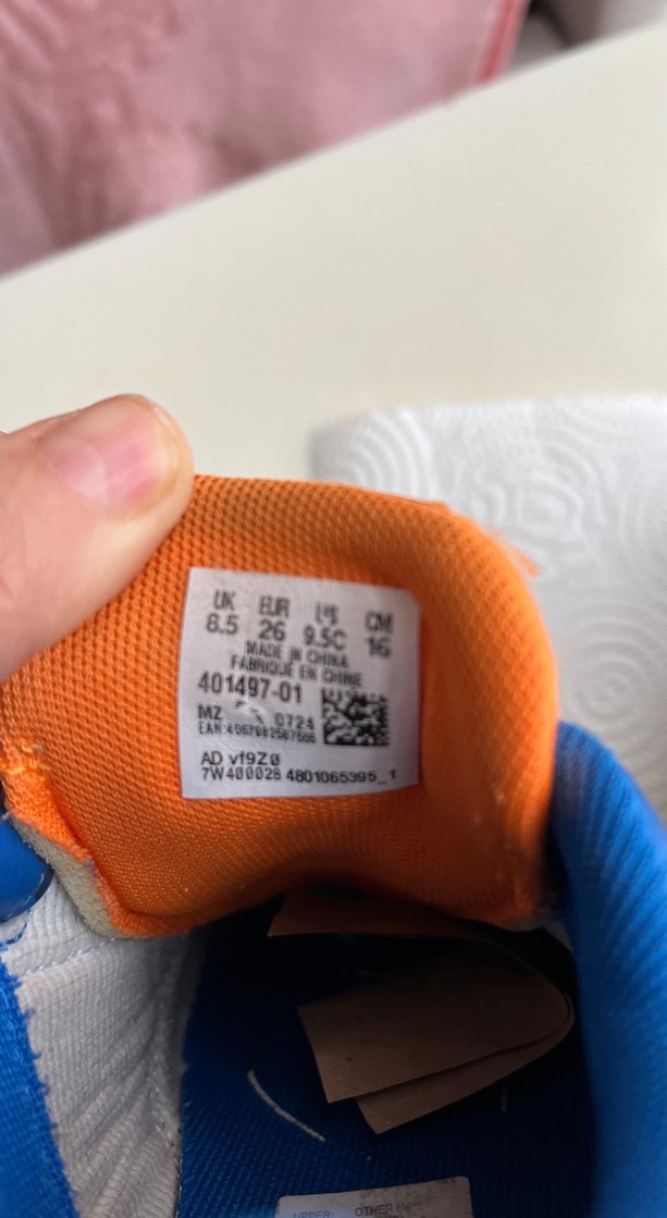 Mavi Erkek Çocuk Cırtlı Spor Ayakkabı - Görsel 5