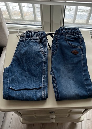 Erkek Çocuk Mavi Denim Rahat Kesim Pantolonlar - Görsel 2