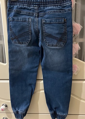Erkek Çocuk Mavi Denim Rahat Kesim Pantolonlar - Görsel 6