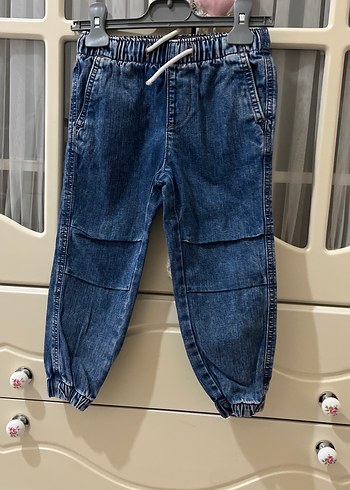 Erkek Çocuk Mavi Denim Rahat Kesim Pantolonlar - Görsel 8