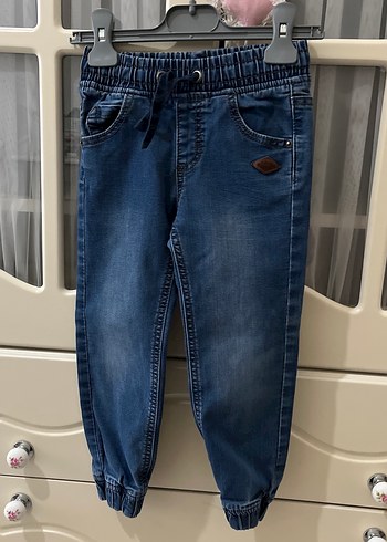 Erkek Çocuk Mavi Denim Rahat Kesim Pantolonlar - Görsel 3