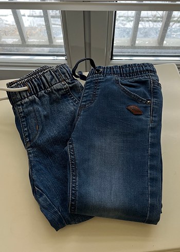 Erkek Çocuk Mavi Denim Rahat Kesim Pantolonlar - Görsel 14