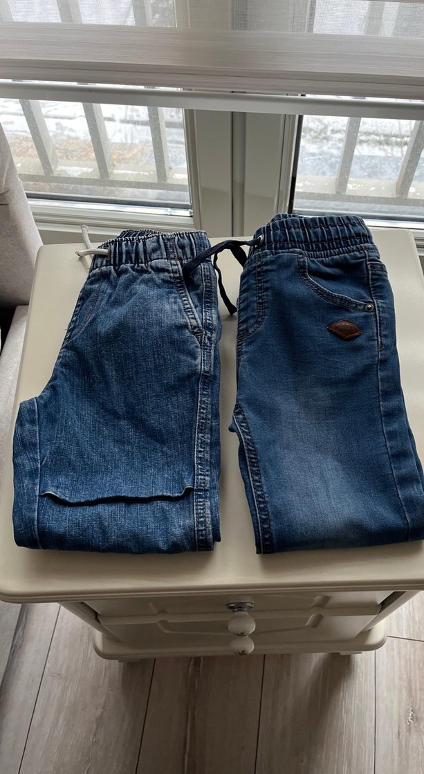 Erkek Çocuk Mavi Denim Rahat Kesim Pantolonlar - Görsel 2