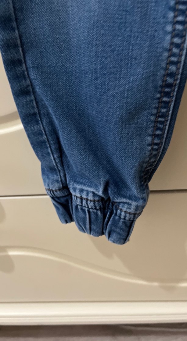 Erkek Çocuk Mavi Denim Rahat Kesim Pantolonlar - Görsel 4