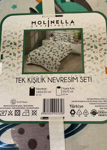 Molinella Tek Kişilik Renkli Baskılı Nevresim Seti - Görsel 6