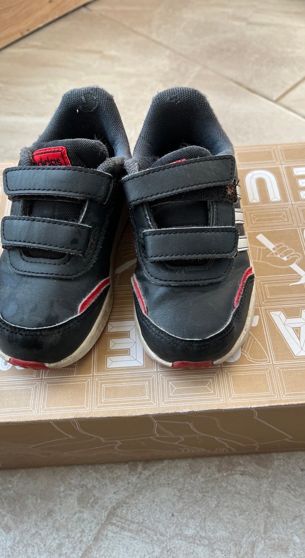 Erkek Çocuk Siyah Cırtlı Spor Ayakkabı - Görsel 4