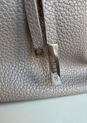 Gri Deri Kadın Çanta - Görsel 3