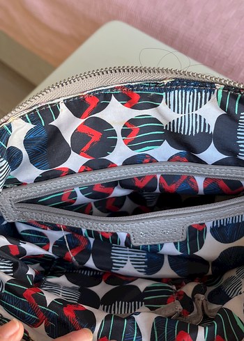 Gri Deri Kadın Çanta - Görsel 8