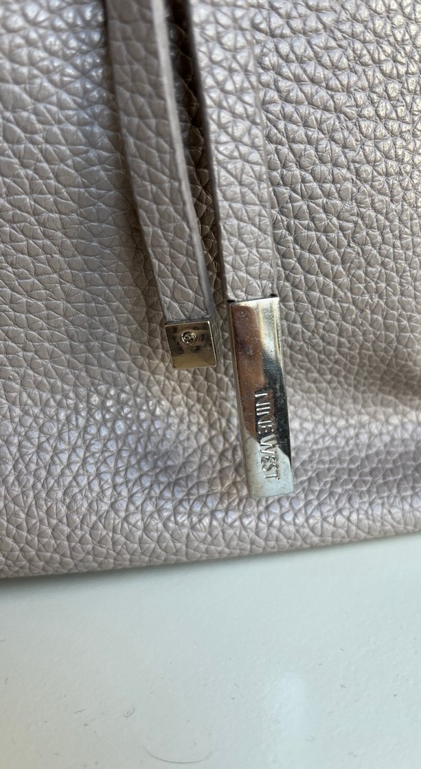 Gri Deri Kadın Çanta - Görsel 3