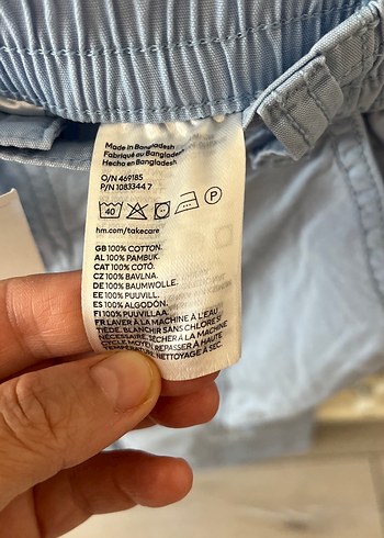 Gevşek Kesim Gri Mavi Kargo pantolon - Görsel 10