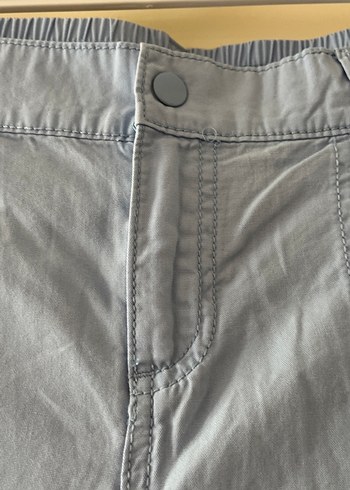 Gevşek Kesim Gri Mavi Kargo pantolon - Görsel 7