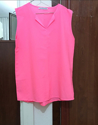 Zara Zara neon pembe bluz