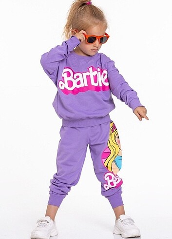 8 Yaş Beden Barbie kız eşofman takımı
