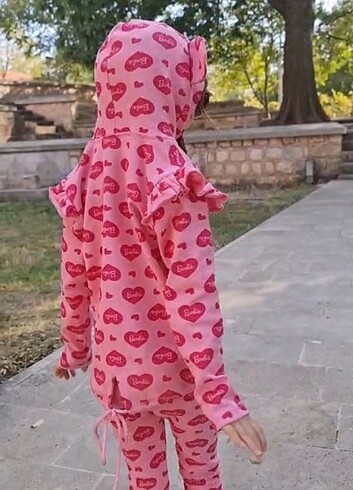 10 Yaş Beden Barbie Taytlı Takım