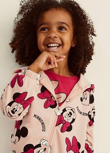 4 Yaş Beden pembe Renk Zara minnie ikili takım çocuk eşofman takımı