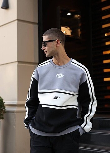 Oversize unisex sweatshirt içi pamuklu kalın 