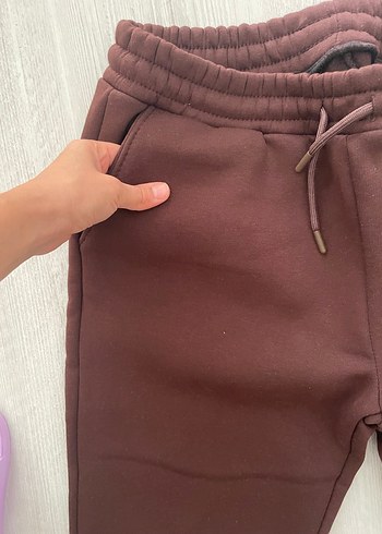 Kahverengi Rahat Kesim Eşofman Altı - Görsel 3