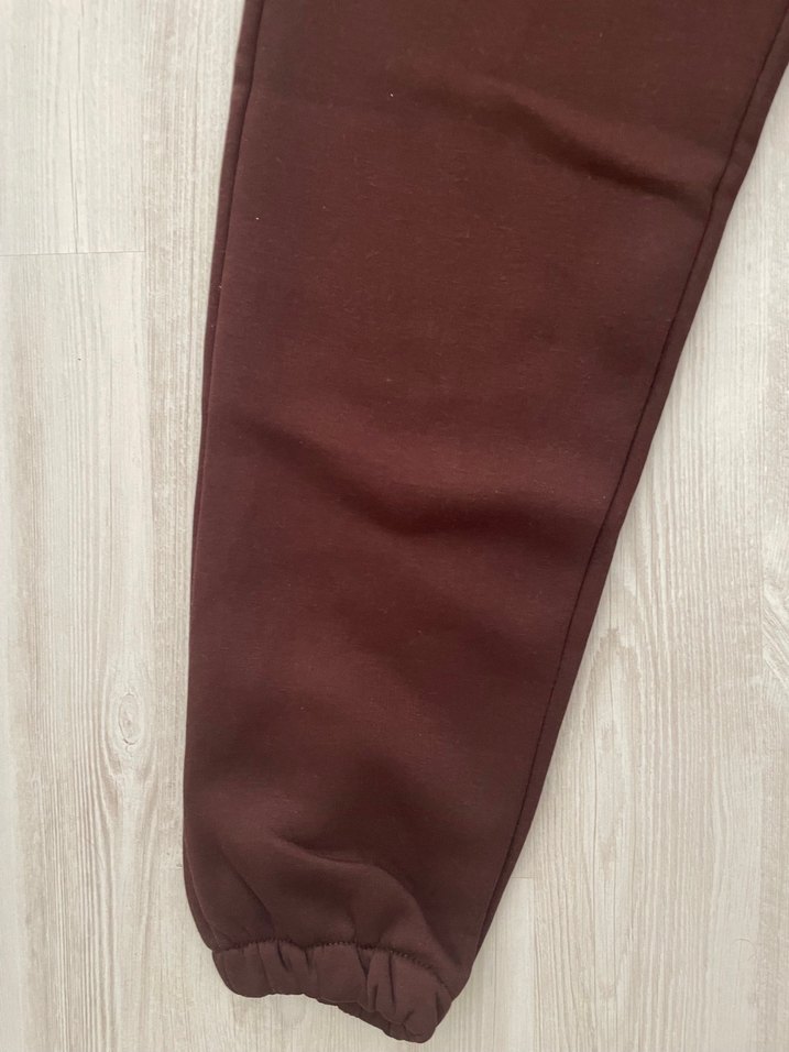 Kahverengi Rahat Kesim Eşofman Altı - Görsel 2