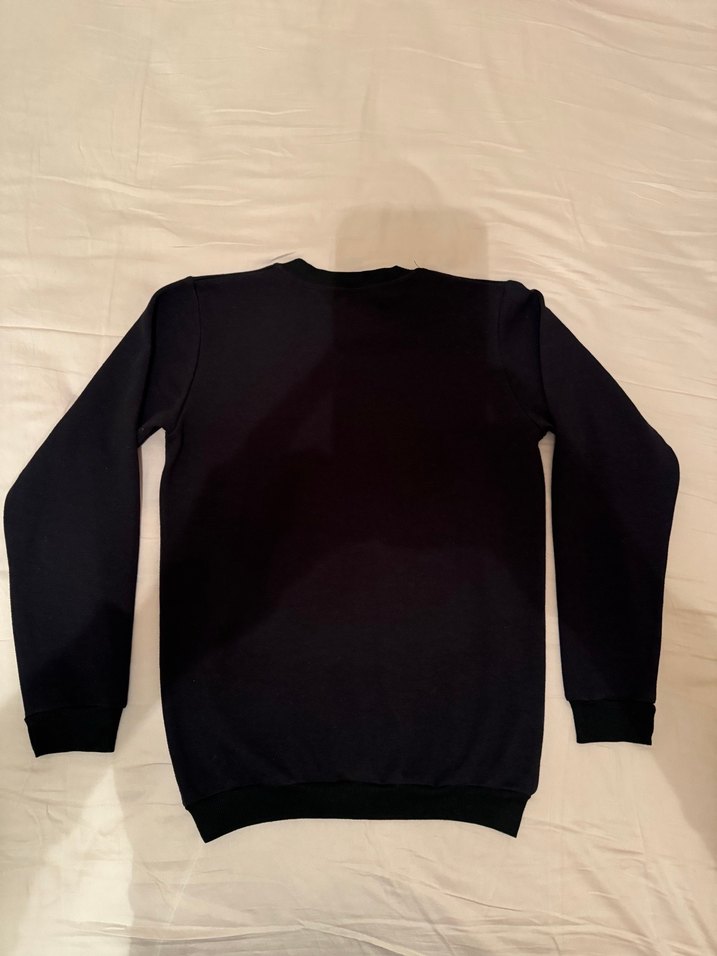 Siyah Baskılı Kız çocuk Sweatshirt - Görsel 2