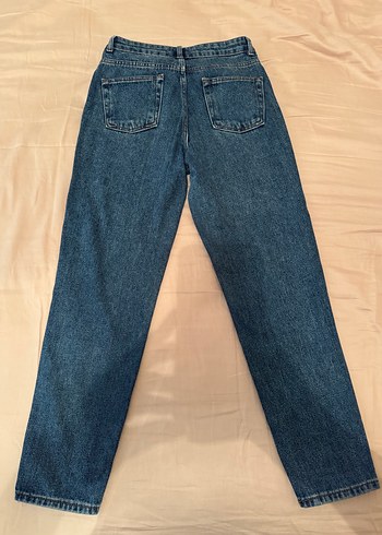 Klasik Mavi Midi Denim Kadın Jean - Görsel 2