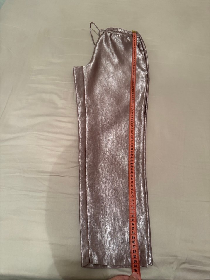 Kadın Parlak Pantolon - Görsel 5