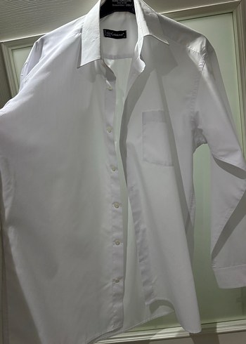 Erkek Beyaz Pamuklu Uzun Kollu Gömlek - Görsel 3