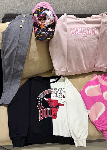 Kız Çocuk Street Wear Uzun Kollu Hırka ve Sweatshirt