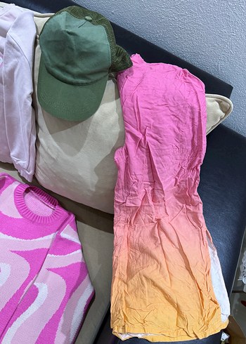 7 Yaş Beden pembe Renk Kız Çocuk Street Wear Uzun Kollu Hırka ve Sweatshirt