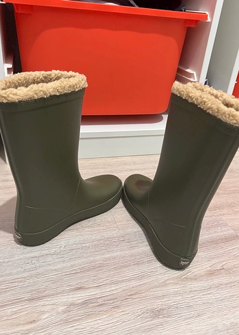 Çocuk İçin Koyu Yeşil Lastik Bot - Görsel 5