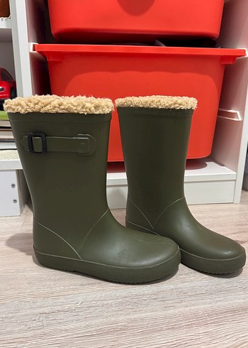 Çocuk İçin Koyu Yeşil Lastik Bot - Görsel 2