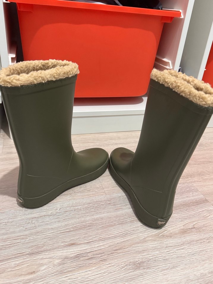 Çocuk İçin Koyu Yeşil Lastik Bot - Görsel 5