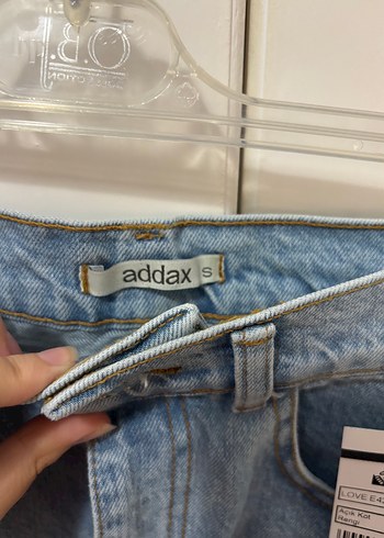 Addax Dar Kesim Kısa Denim Kadın Etek