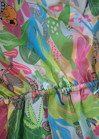 Renkli Bohem Kız Çocuk Ponco - Görsel 4