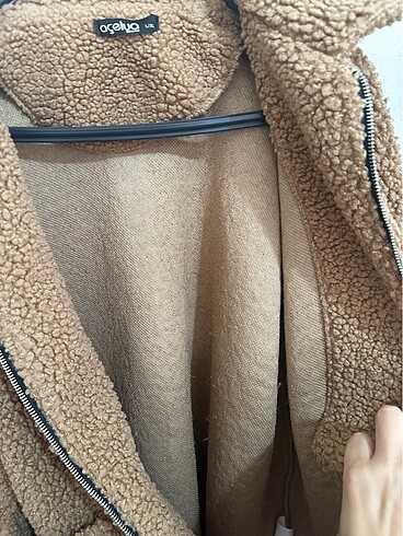 xl Beden kahverengi Renk Peluş kürk