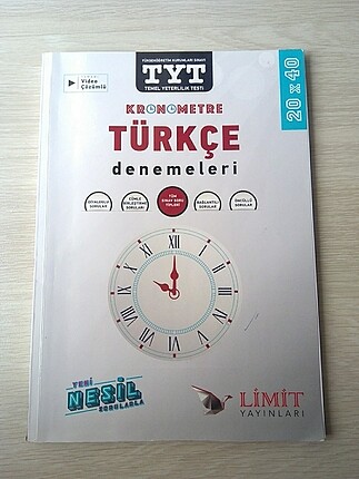 limit kronometre Türkçe denemeleri test kitabı