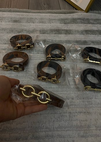 Diğer Kahverengi Deri Kadın Kemer Tokalı