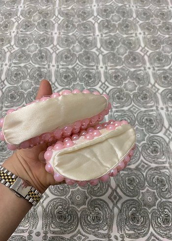 Pembe İnci Detaylı Kız Çocuk Özel Ayakkabı - Görsel 4