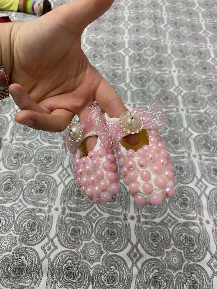 Pembe İnci Detaylı Kız Çocuk Özel Ayakkabı - Görsel 3