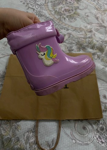 Kız Çocuk Pembe Unicorn Desenli Yağmur Çizmesi - Görsel 3