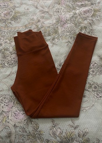 Kahverengi Kadın Midi Tayt - Görsel 2