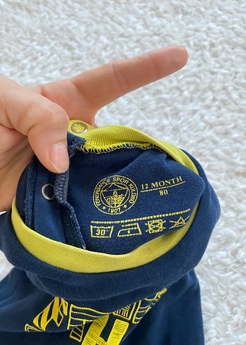 Mavi Fenerbahçe Baskılı Bebek Body - Görsel 2