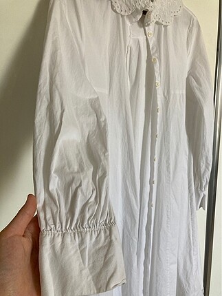 36 Beden beyaz Renk Beyaz tesettür gömlek